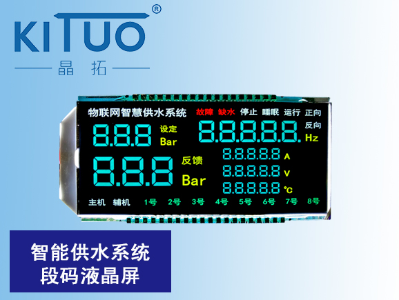 智能供水系統(tǒng)段碼液晶屏